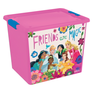 Disney Princess 70L Toy Box Pink