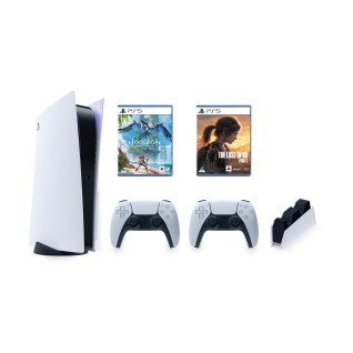 PS5 Disc Edition Horizon Forbidden West And Last Of Us Bundle