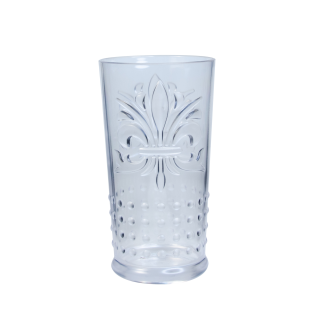 Lumoss Set of 4 Clear Fleur Acrylic Glass