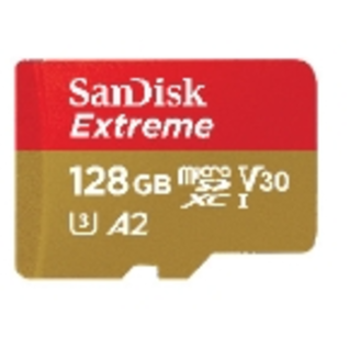 SanDisk Micro SDXC Extreme 128GB (160MB/S) A2 C10 V30 UHS-I U3
