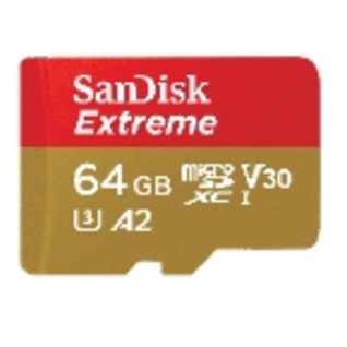 SanDisk Micro SDXC Extreme 64GB (160MB/S) A2 C10 V30 UHS-I U3