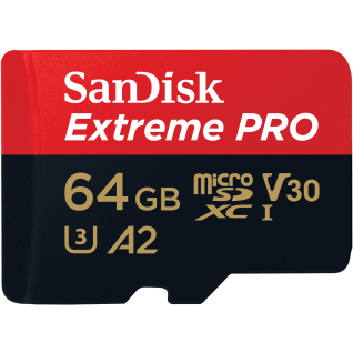 "SanDisk Extreme Pro Micro SDXC 64GB, A2, Class 10, 170MB/S & SD Adapter"