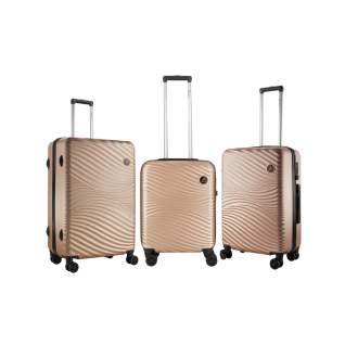 Travelwize 3pc Maui Spinner Luggage Set Champagne