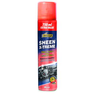 Shield Sheen Vinyl, Plastic and Rubber Protector Musk 750ml