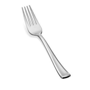 Gizmo Silver Coated Plastic Fork: 12 Piece