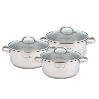 Snappy Chef 6 Piece Budget Cookware Set