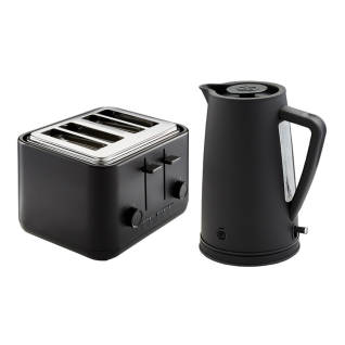 Swan Stealth Black Kettle and Toaster Pack SSTP8