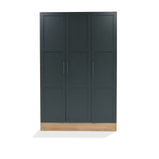 Steel & Rose Melton 3 Door Panel Robe, Kronberg Grey
