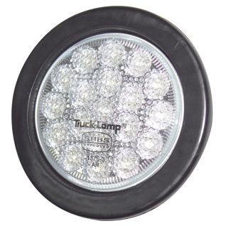Aca Auto 19 Square Led Round Light With Gasket - Clear