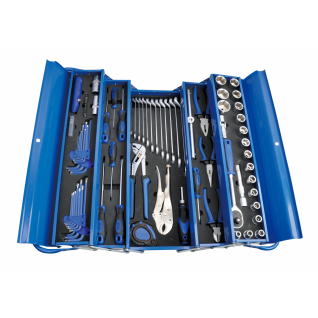 Trade Tool 85PC Toolkit 5 Tray Metal Cantilever Box