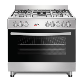 Univa 5 Burner Gas Electric Stove Stainless Steel UGE019Si