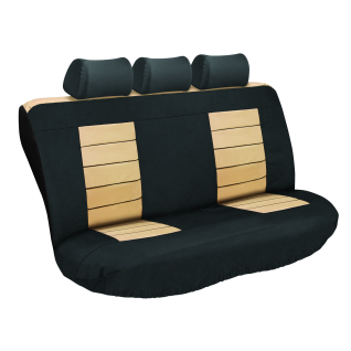 Ultimate HD Rear Car Seat Cover - Black/Beige