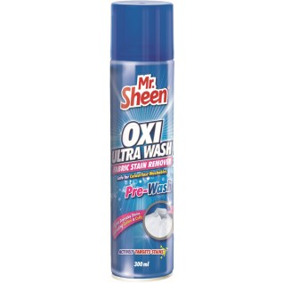 Mr Sheen Oxi Ultra Fabric Stain Remover Pre Wash Aerosol 300ml