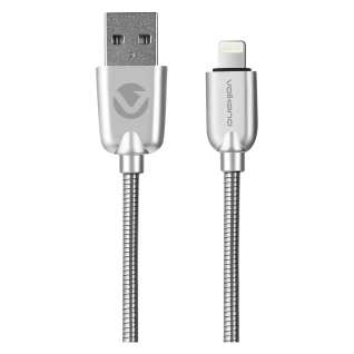 Volkano Iron MFI Lightning 1.2 meter Cable Silver
