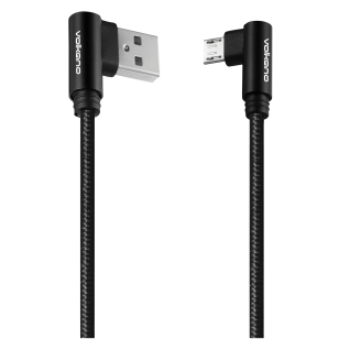 Volkano Braids Series Nylon Braided Micro 90° USB Cable 1.2m