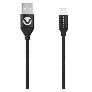 Volkano Weave MFI Lightning Cable 1.2m Black