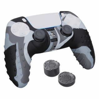 Sparkfox PS5 Silicone FPS Grip Pack Skin & Thumb Caps – Grey